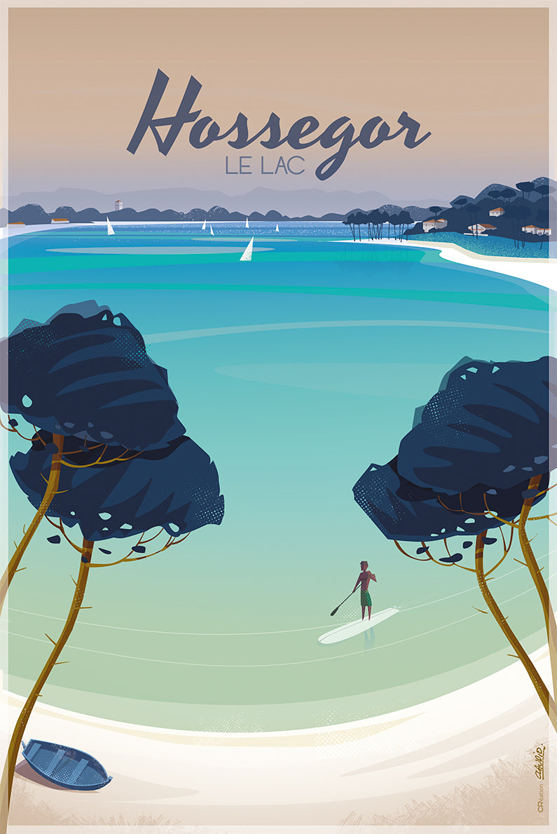 Affiche « Hossegor » Lac