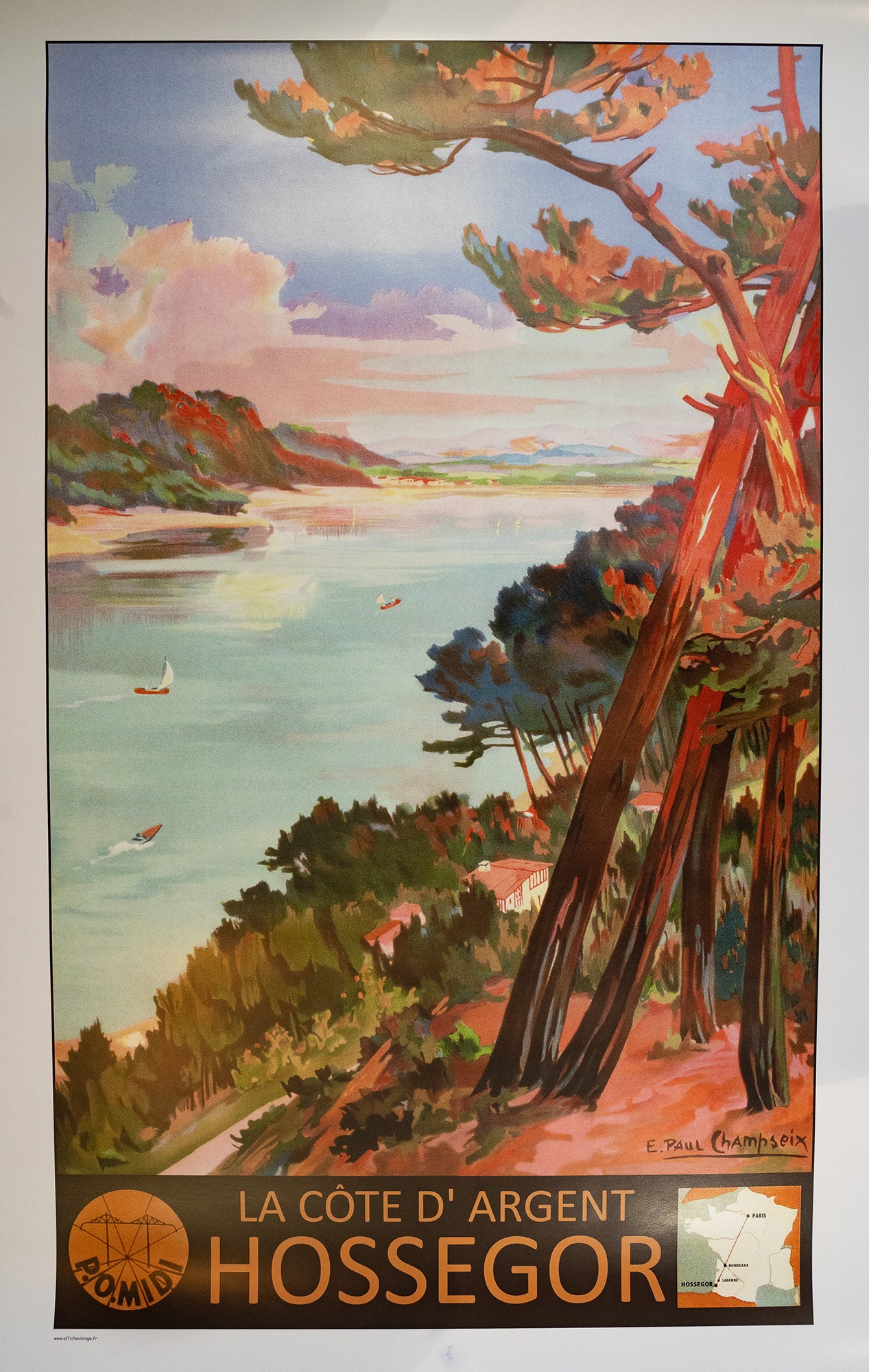Affiche « Hossegor La Côte d'Argent »
