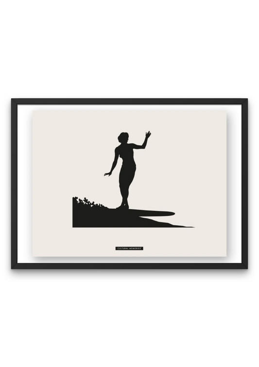 Affiche Surfeuse «Hossegor»